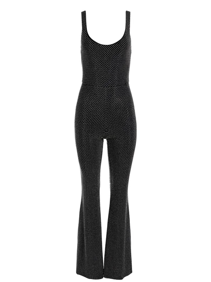 Jumpsuits Rompers Women Alice Olivia Teresa Jumpsuit Blacksilver