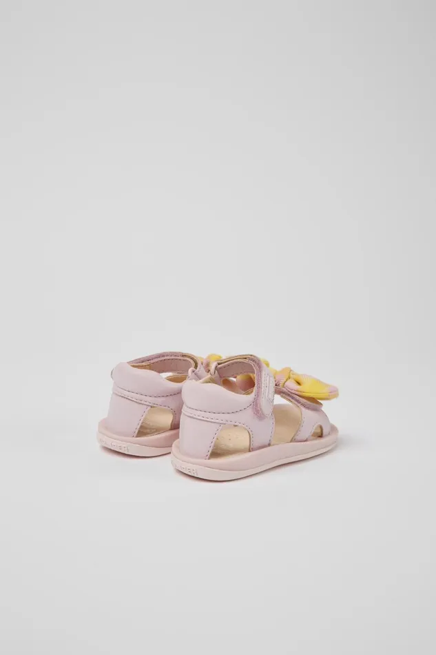 Kids Bicho Pink And Yellow Sandals For Kids Camper Hook And Loop Kids Bicho Pink And Yellow Sandals For Kids Camper Hook And Loop