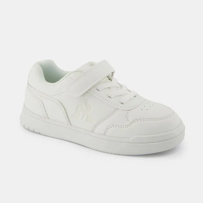 Kids Le Coq Sportif Kid CHAUSSURES ENFANT Shoes LCS COURT BREAKER PS Kids Optical White
