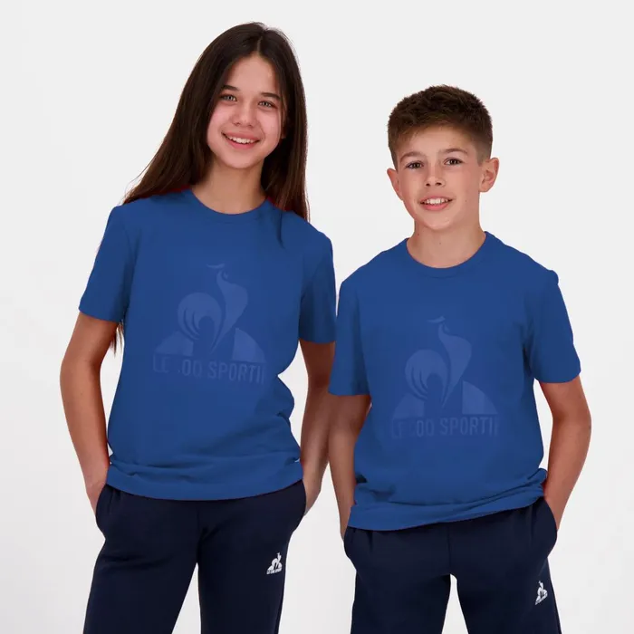 Kids Le Coq Sportif Tshirts Essentiels Tshirt Enfant Bleu Perf