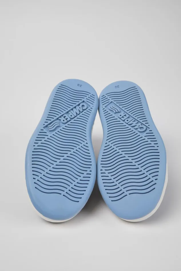 Kids Runner Blue Leather Sneaker Camper Sneakers Kids Runner Blue Leather Sneaker Camper Sneakers