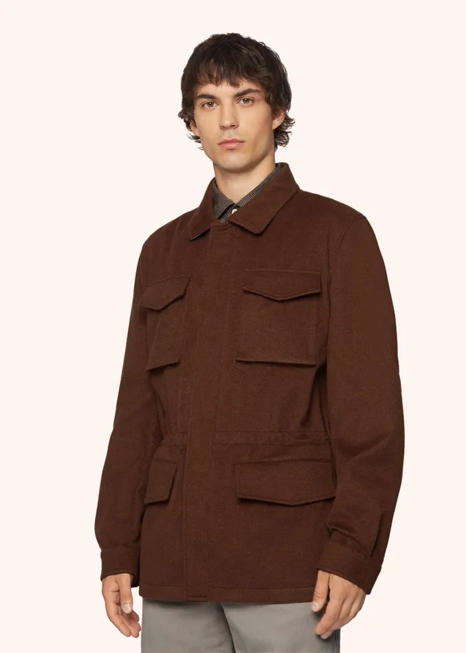 Kiton Outerwear BEAVER CASHMERE UTILITY JACKET 8211 Men Kiton Outerwear BEAVER CASHMERE UTILITY JACKET 8211 Men