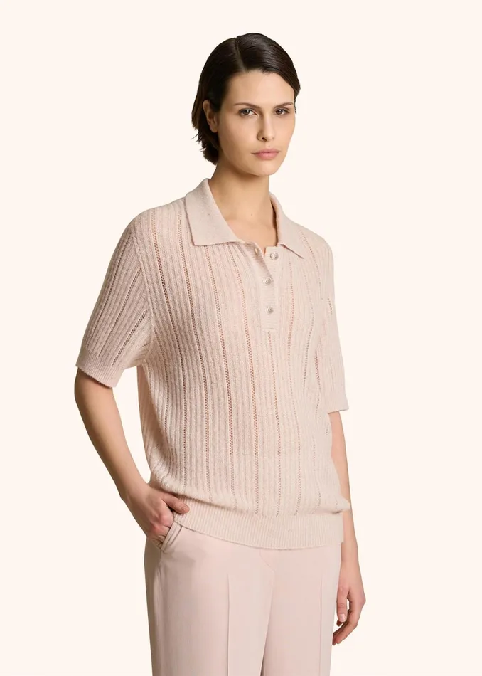 Kiton PoloTShirts CASHMERE AND SILK PERFORATED JUMPER 8211 Women