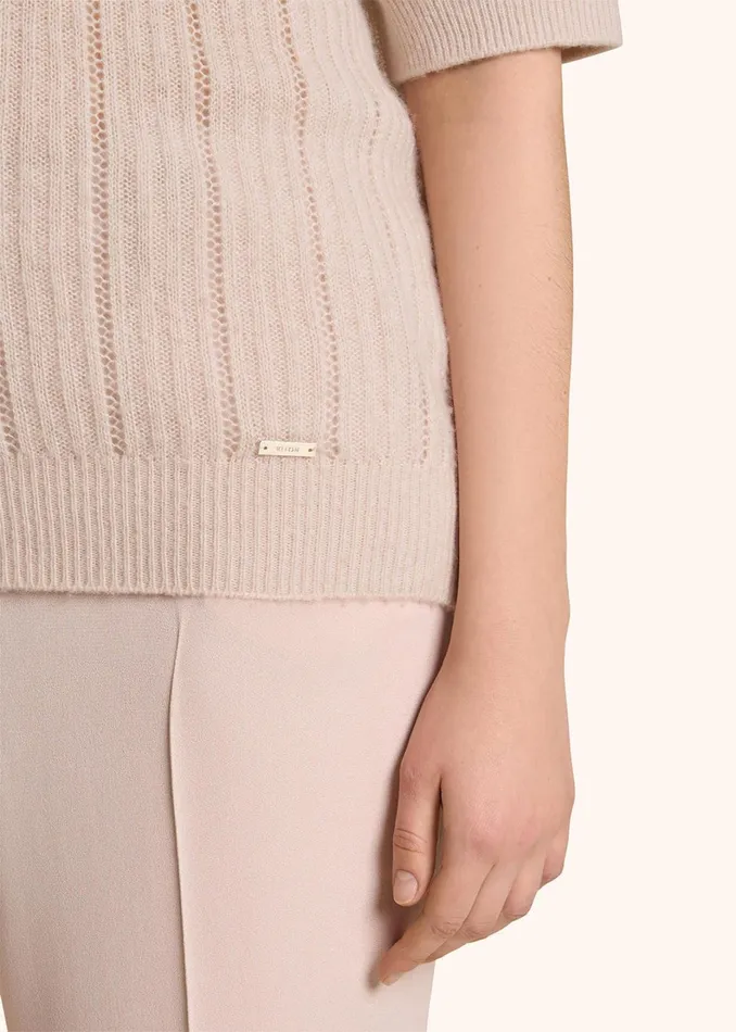Kiton PoloTShirts CASHMERE AND SILK PERFORATED JUMPER 8211 Women