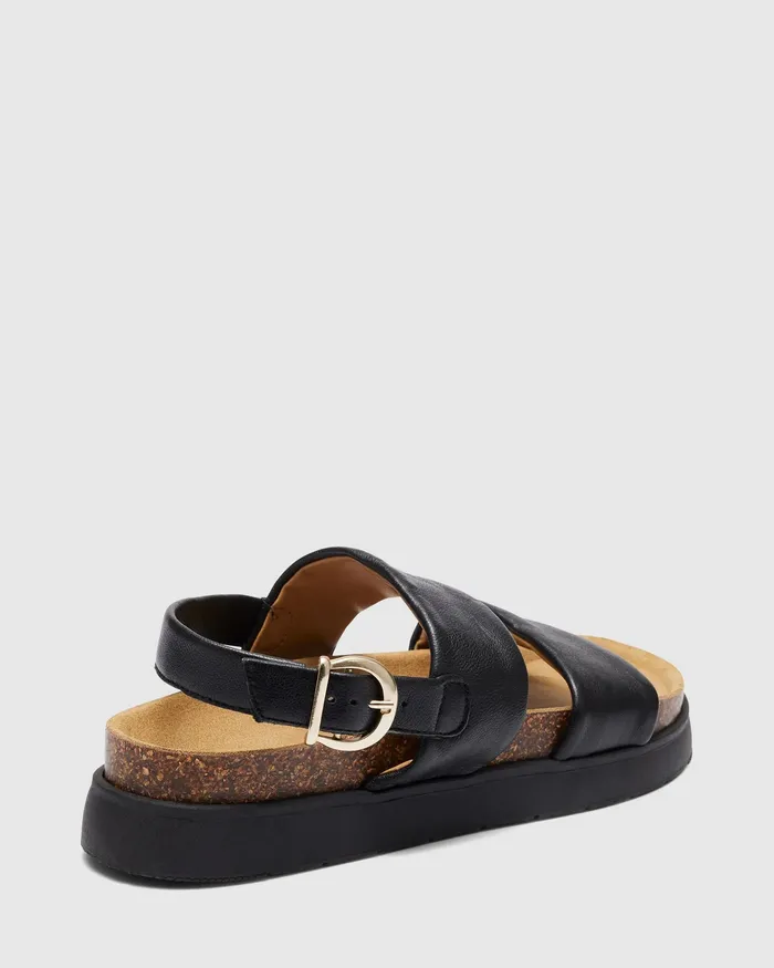 Leather Sandals VALORIS BLACK 8211 NOVO Shoes Women