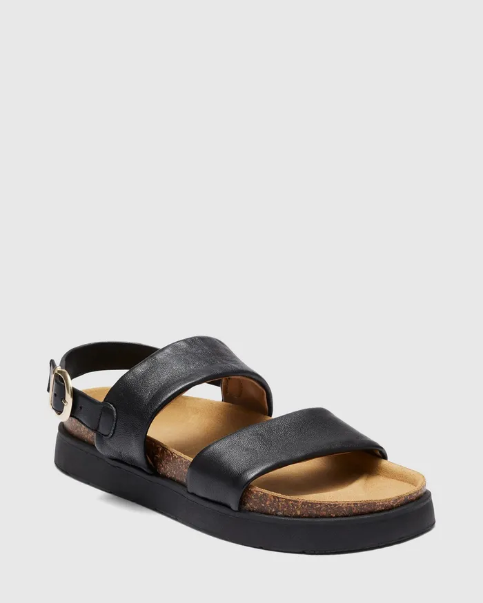 Leather Sandals VALORIS BLACK 8211 NOVO Shoes Women