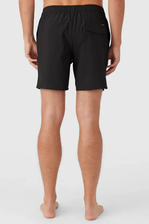 LENNOX HERMOSA SOLID ELASTIC WAIST 17034 SWIM TRUNKS Black Men O039NEILL Type