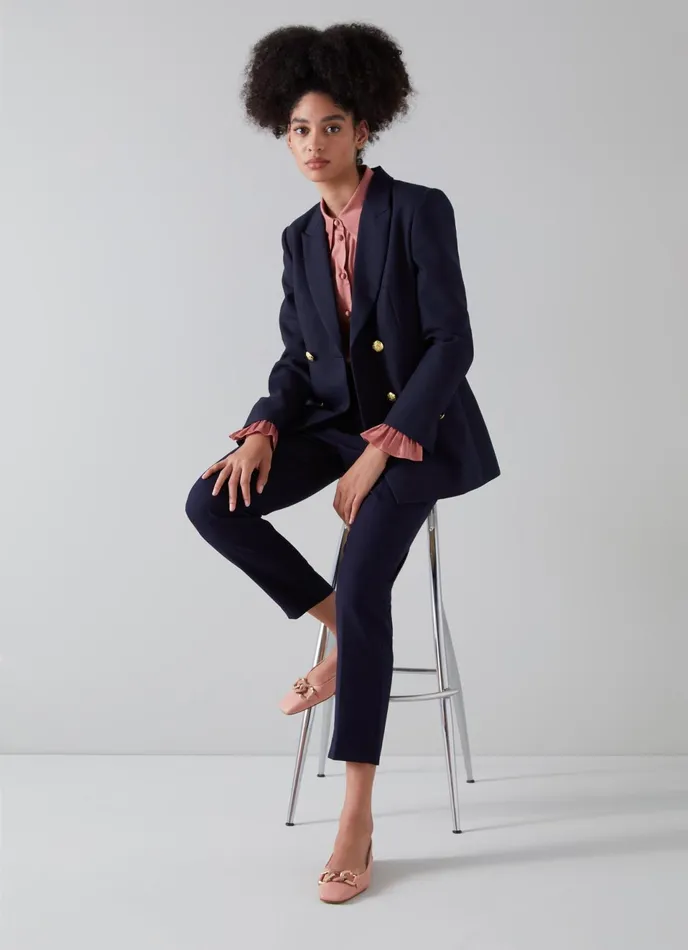 LK Bennett Mariner Navy DoubleBreasted Sailor Blazer Women Coats and Jackets