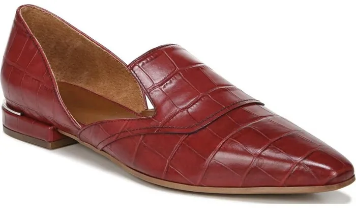 Loafers Women Franco Sarto Franco Artisan Loafer Dark Red Leather