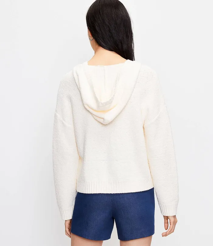 LOFT Hoodie Sweater Whisper White Women Sweaters
