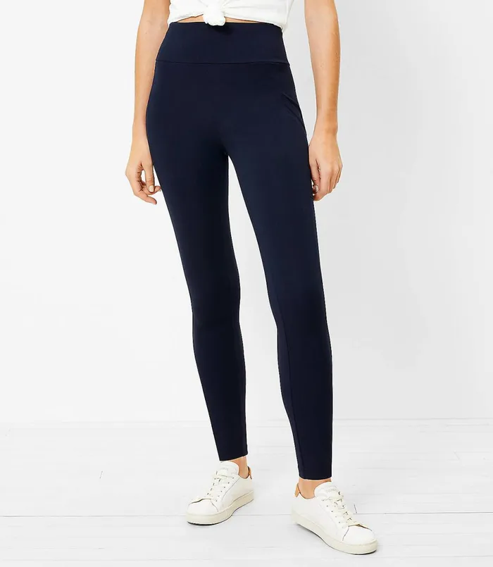 LOFT Lou and Grey Lite Ponte Pocket Leggings Black Women Loungewear