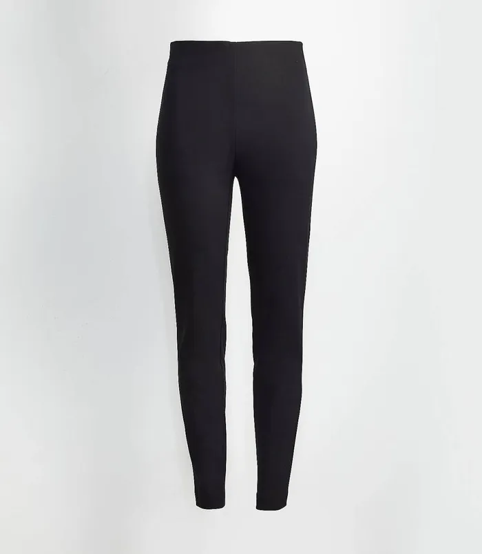 LOFT Petite Curvy Side Zip Skinny Pants Black Women Petite Pants