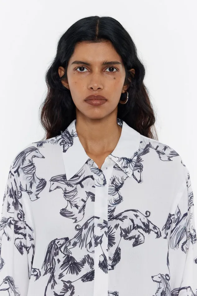 Long Gray Greyhound Shirt Galgo Big Grey Women Bimba Y Lola Shirts Long Gray Greyhound Shirt Galgo Big Grey Women Bimba Y Lola Shirts