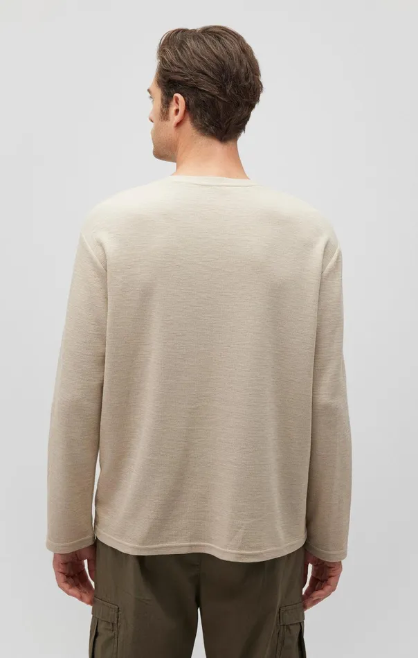 Long Sleeve Pocket TShirt In Pelican Men Mavi Jeans TShirts Long Sleeve Pocket TShirt In Pelican Men Mavi Jeans TShirts