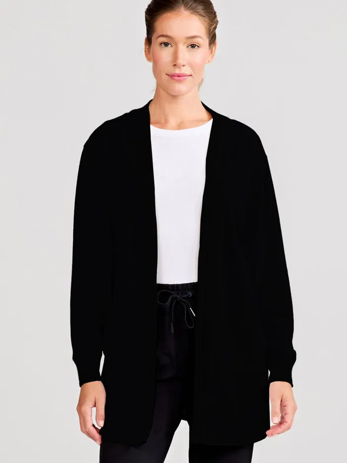 Lounge Women Tasc Performance Varsity Letterman French Terry Cardigan