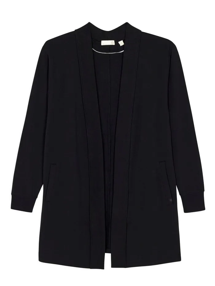 Lounge Women Tasc Performance Varsity Letterman French Terry Cardigan