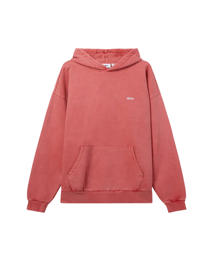 LOWERCASE PIGMENT PULLOVER Pigment Mineral Red Men SWEATSHIRTS OBEY Clothing