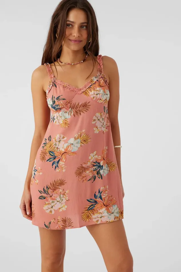 LUELLA PUNTA TROPICAL MINI DRESS Canyon Clay Women O039NEILL Clothing