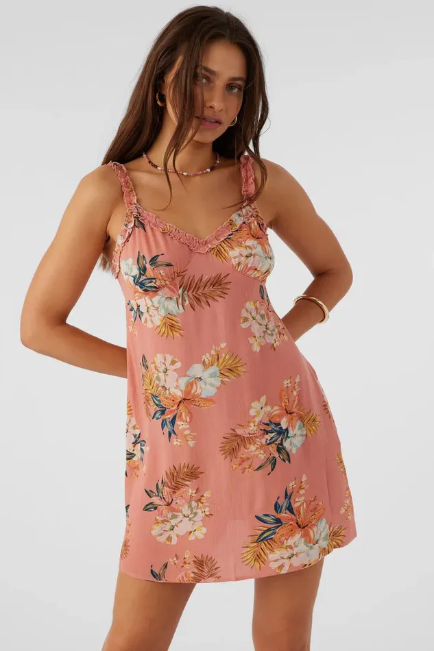 LUELLA PUNTA TROPICAL MINI DRESS Canyon Clay Women O039NEILL Clothing