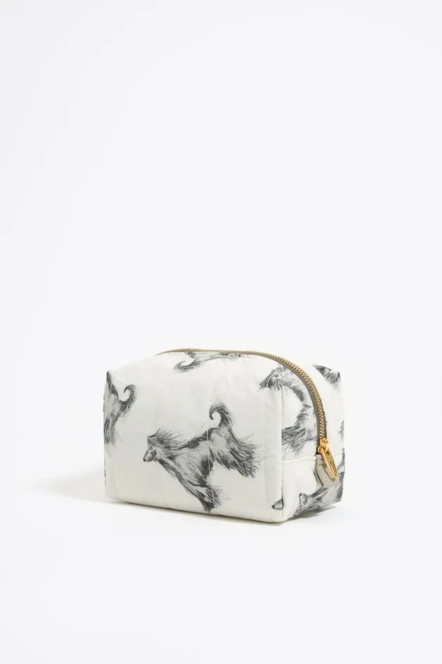 Medium Gray Pencil Greyhound Print Nylon Makeup Case Galgo Lapiz Grey Women Bimba Y Lola Vanity Pouches Medium Gray Pencil Greyhound Print Nylon Makeup Case Galgo Lapiz Grey Women Bimba Y Lola Vanity Pouches