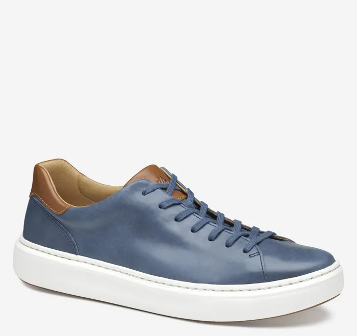 Men Anders LaceToToe Navy Full Grain JohnstonandMurphy LaceUps