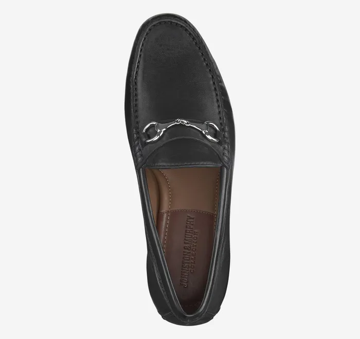 Men Baldwin Bit Loafer Black Sheepskin JohnstonandMurphy SlipOns and Loafers Men Baldwin Bit Loafer Black Sheepskin JohnstonandMurphy SlipOns and Loafers