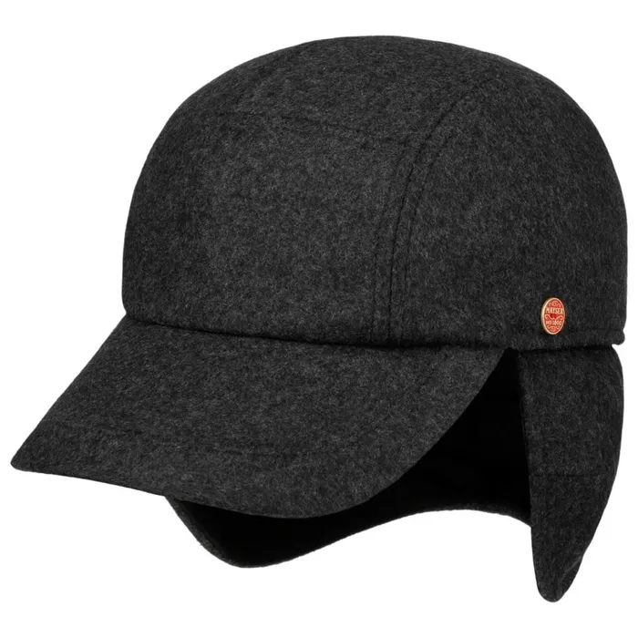 Men Baseball Caps Mayser Tino Sympatex Ear Flaps Cap Anthracite