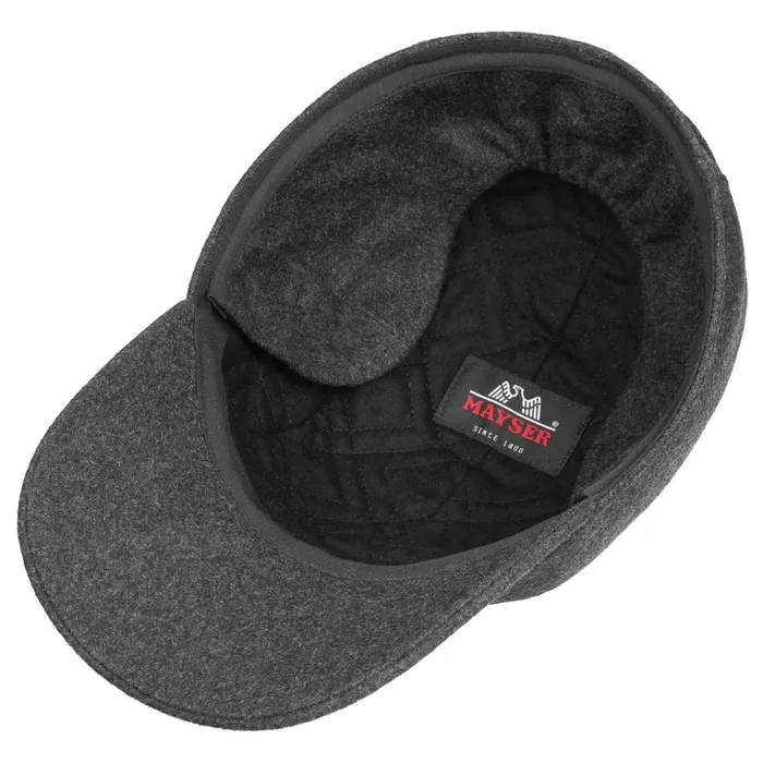 Men Baseball Caps Mayser Tino Sympatex Ear Flaps Cap Anthracite Men Baseball Caps Mayser Tino Sympatex Ear Flaps Cap Anthracite