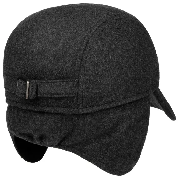 Men Baseball Caps Mayser Tino Sympatex Ear Flaps Cap Anthracite Men Baseball Caps Mayser Tino Sympatex Ear Flaps Cap Anthracite