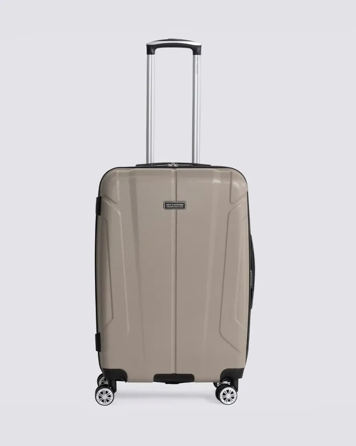 Men Ben Sherman Bags and Luggage Derby Hardside 3 Piece Luggage Set 8211 Champagne