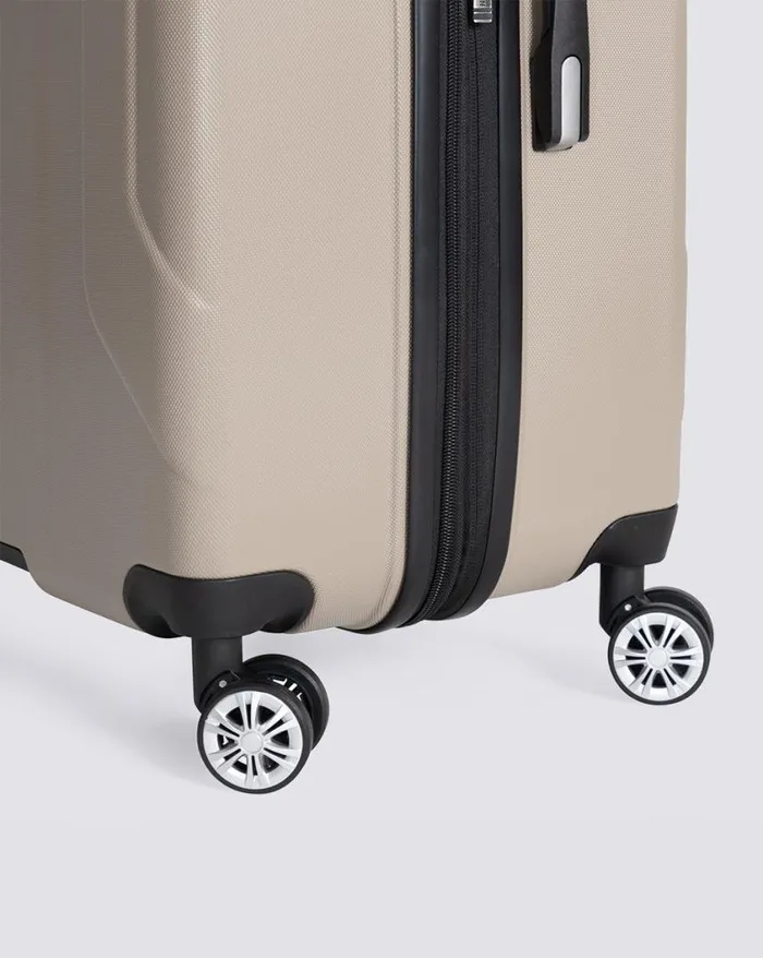 Men Ben Sherman Bags and Luggage Derby Hardside 3 Piece Luggage Set 8211 Champagne