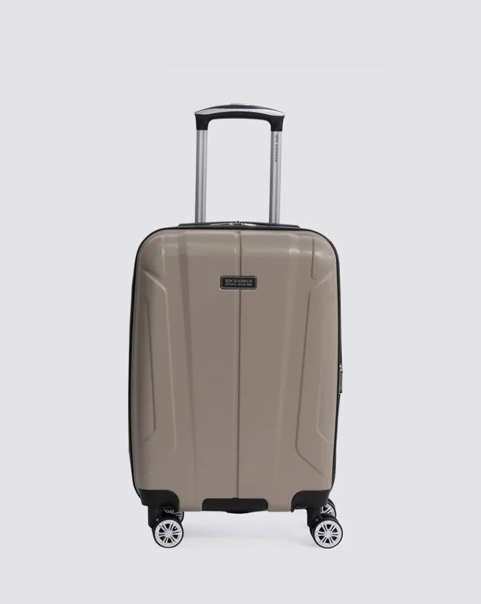 Men Ben Sherman Bags and Luggage Derby Hardside 3 Piece Luggage Set 8211 Champagne