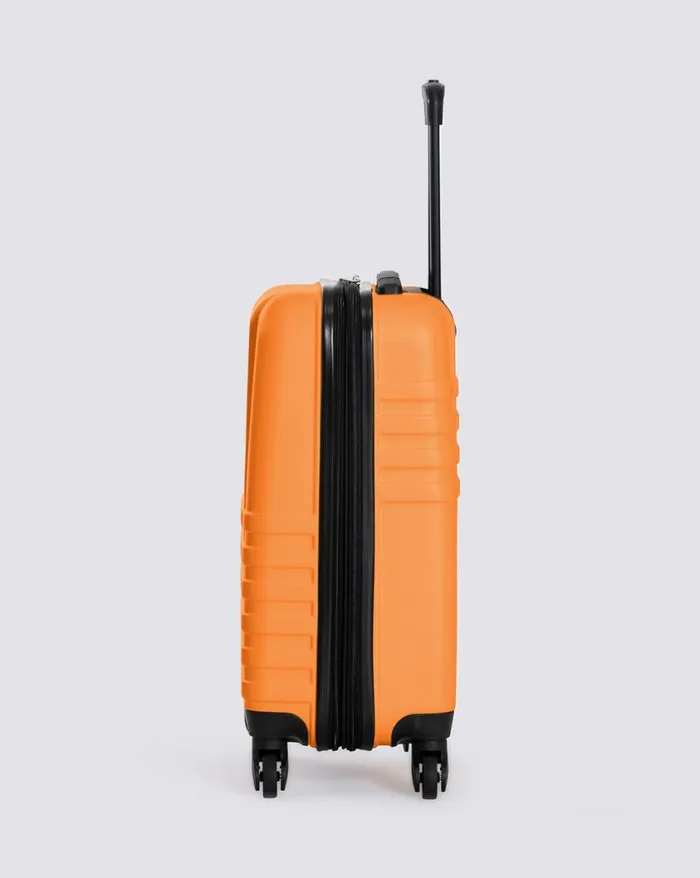Men Ben Sherman Bags and Luggage Hereford Hardside Carry On Luggage 8211 Brilliant Orange