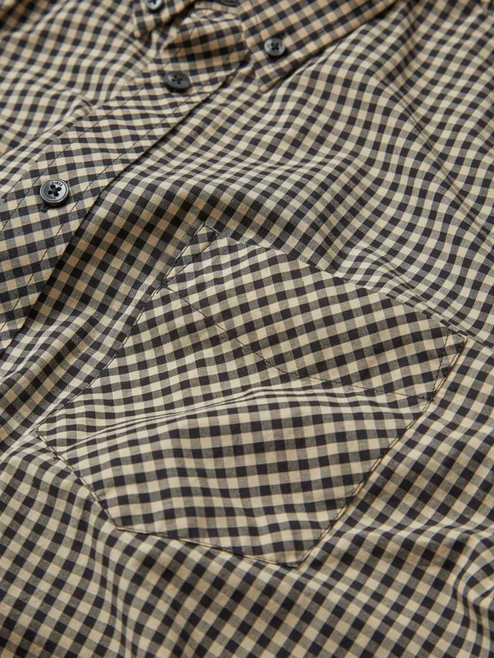 Men Ben Sherman Heritage Check Shirts Signature LongSleeve Gingham Shirt 8211 Black