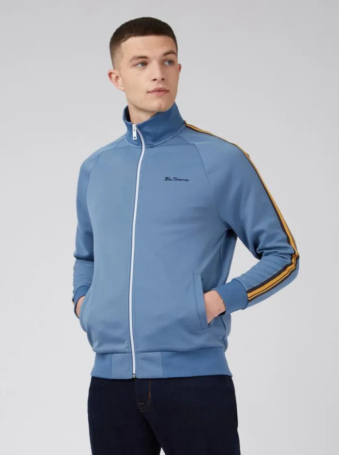 Men Ben Sherman Jackets and Outerwear Signature ZipThrough Track Jacket 8211 Blue