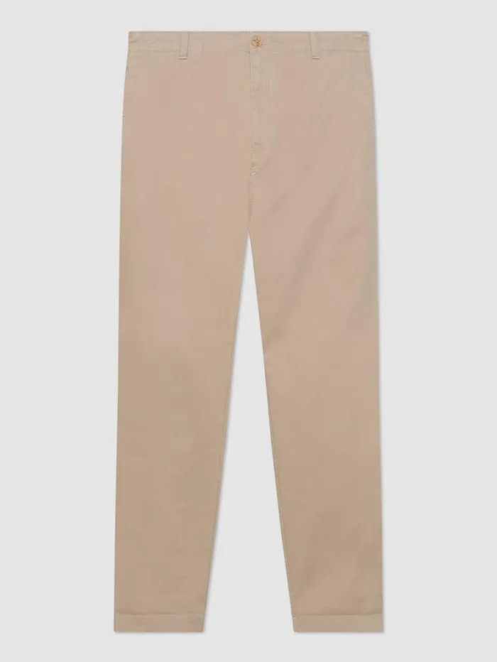 Men Ben Sherman Pants and Chinos Slim Tapered Drawcord Chino Pant 8211 Khaki