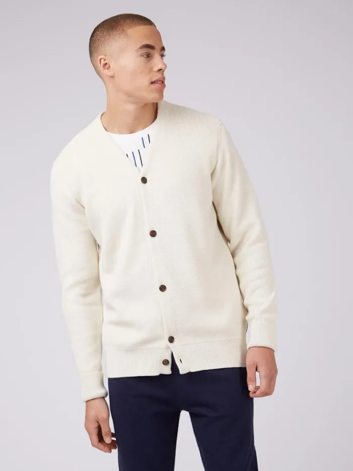 Men Ben Sherman Sweaters and Knits B By Chunky Knit Cardigan 8211 Ivory Men Ben Sherman Sweaters and Knits B By Chunky Knit Cardigan 8211 Ivory