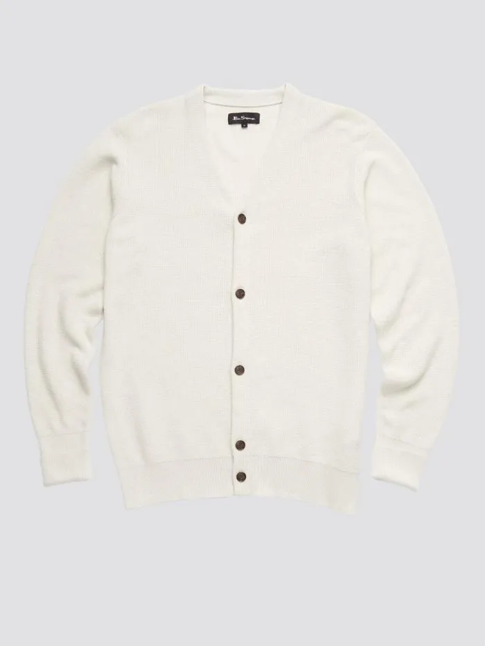 Men Ben Sherman Sweaters and Knits B By Chunky Knit Cardigan 8211 Ivory Men Ben Sherman Sweaters and Knits B By Chunky Knit Cardigan 8211 Ivory