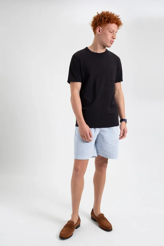 Men Ben Sherman TShirts and Graphic Tees Garment Dye Beatnik ShortSleeve TShirt 8211 Washed Black