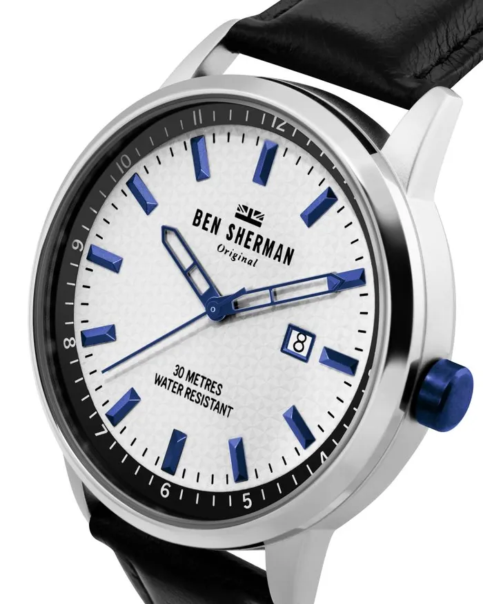 Men Ben Sherman Watches Daltrey Professional Watch 8211 BlackWhiteSilver