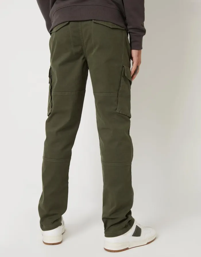 Men Black and Khaki Cargo Style Trousers 2 Pack Threadbare Cargo Men Black and Khaki Cargo Style Trousers 2 Pack Threadbare Cargo