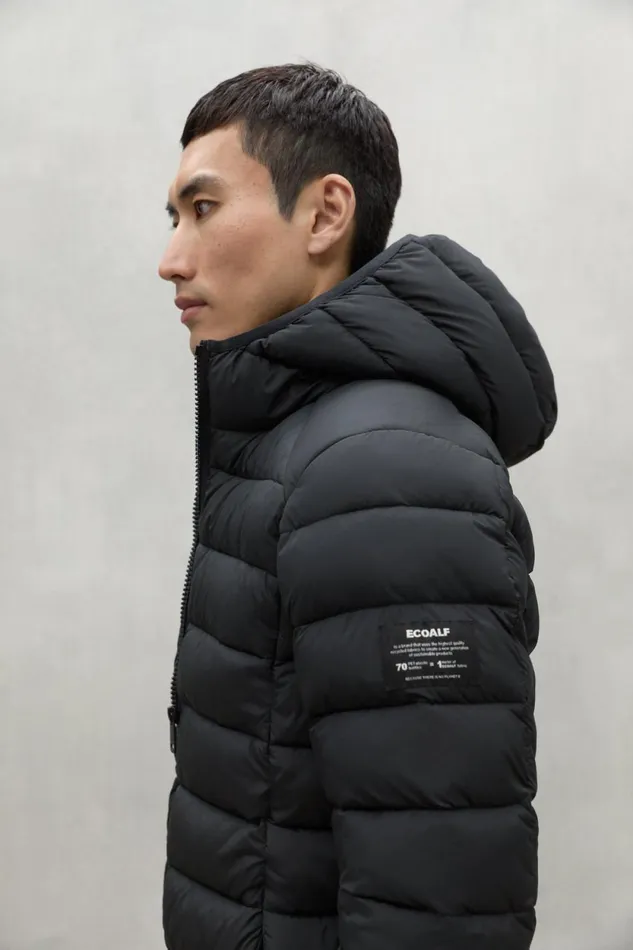 Men Black Asp Jacket Ecoalf Coats And Jackets