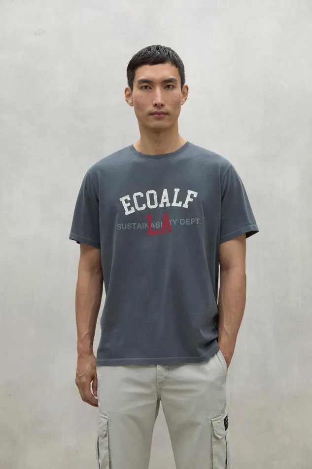 Men Blue Venice TShirt Ecoalf TShirts