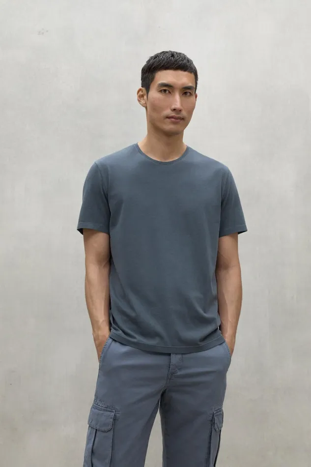 Men Blue Vent TShirt Ecoalf TShirts