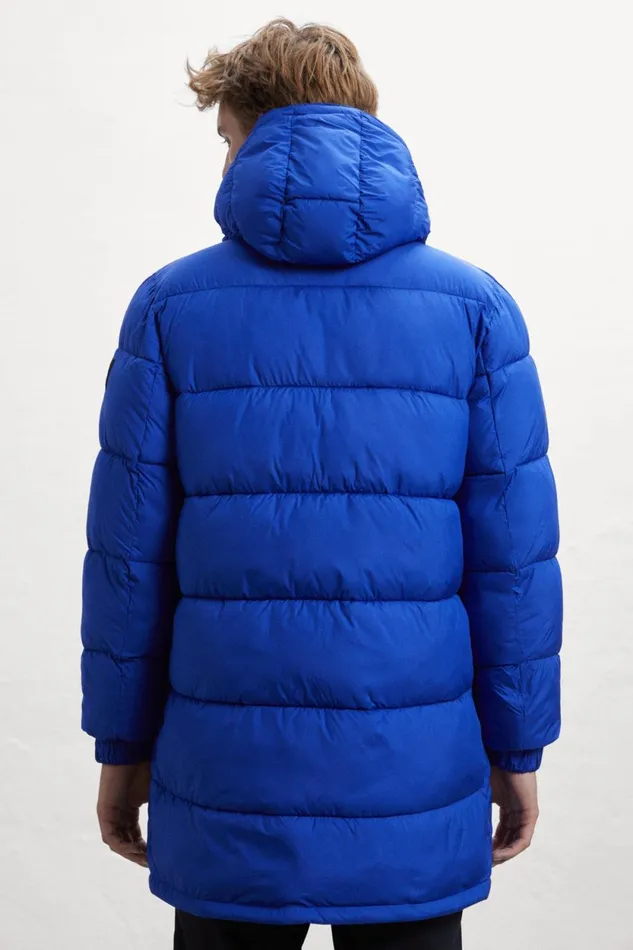 Men Blue Vintage Reversible Coat Ecoalf Coats And Jackets