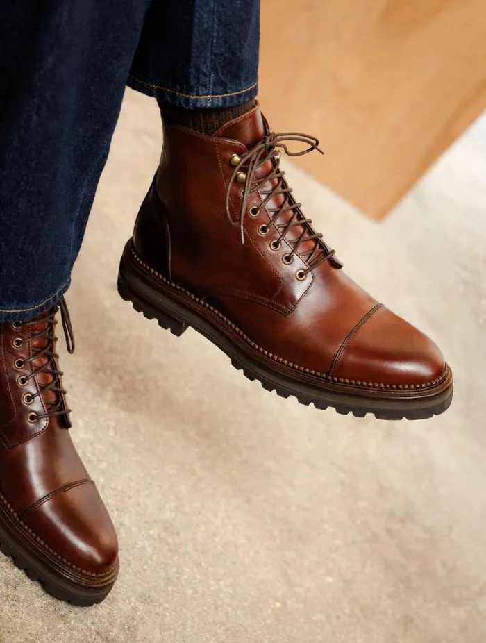 Men Boots Bobbies Alan Coffee Liqueur