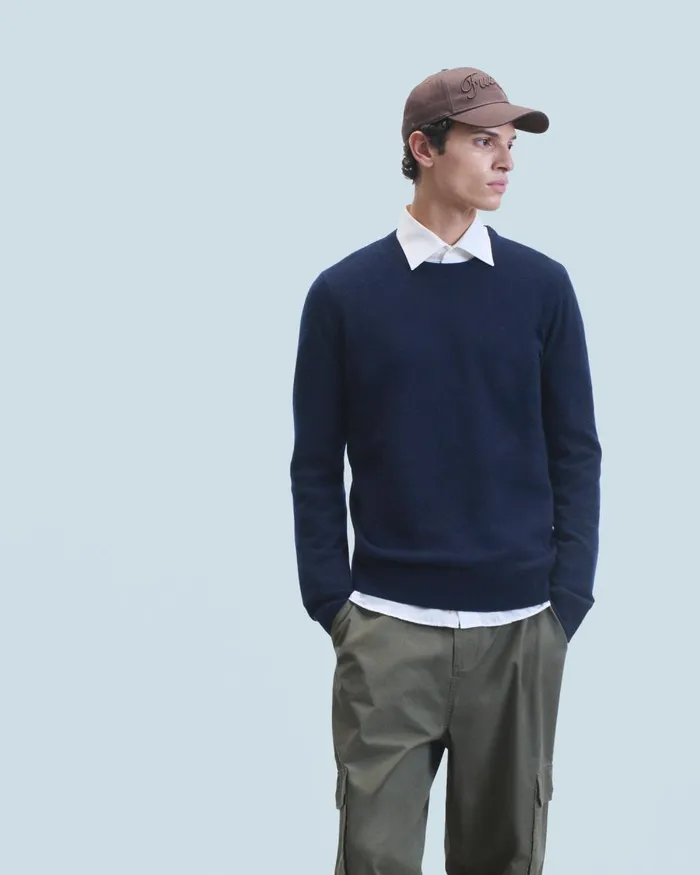 Men Cashmere Sweaters From Future Basic Crew Neck Sweater Utopic Orange