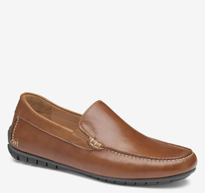 Men Cort Moc Venetian Tan Full Grain JohnstonandMurphy SlipOns and Loafers