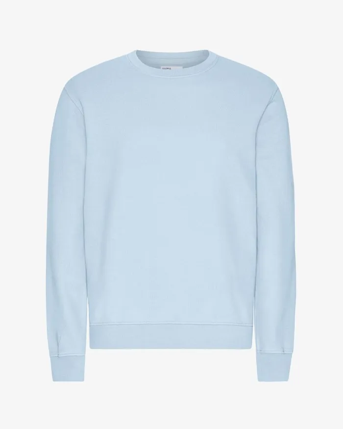 Men Crewneck Sweatshirts Colorful Standard Classic Organic Crew Polar Blue