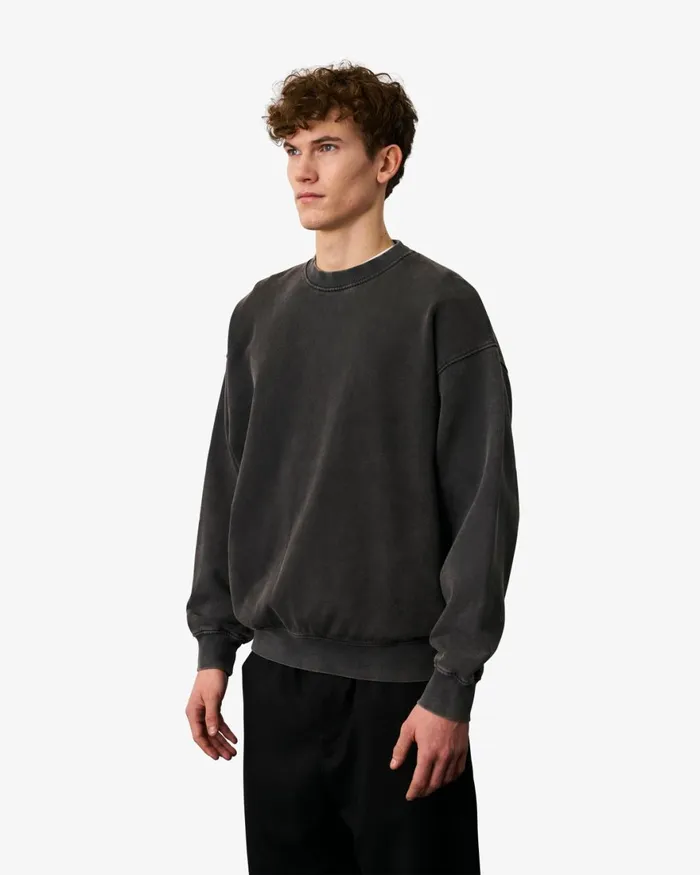 Men Crewneck Sweatshirts Colorful Standard Organic Oversized Crew Bubblegum Pink